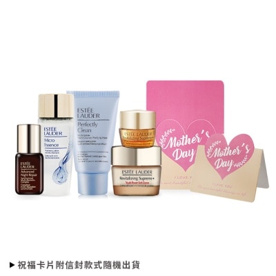 ESTEE LAUDER 雅詩蘭黛 ESTEE LAUDER 雅詩蘭黛 年輕煥采旅行組[潔面乳+原生露+特潤+膠原眼霜+膠原霜]附卡片
