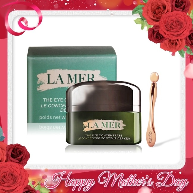 LA MER 海洋拉娜 濃萃修復眼霜(5ml)+眼部按摩棒-母親節獻禮-國際航空版