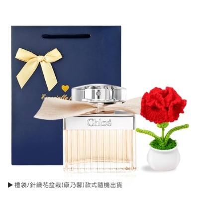 Chloe  克羅埃 Chloe’ 同名女性淡香精暖心組[50ml+提袋+康乃馨針織花]-專櫃公司貨