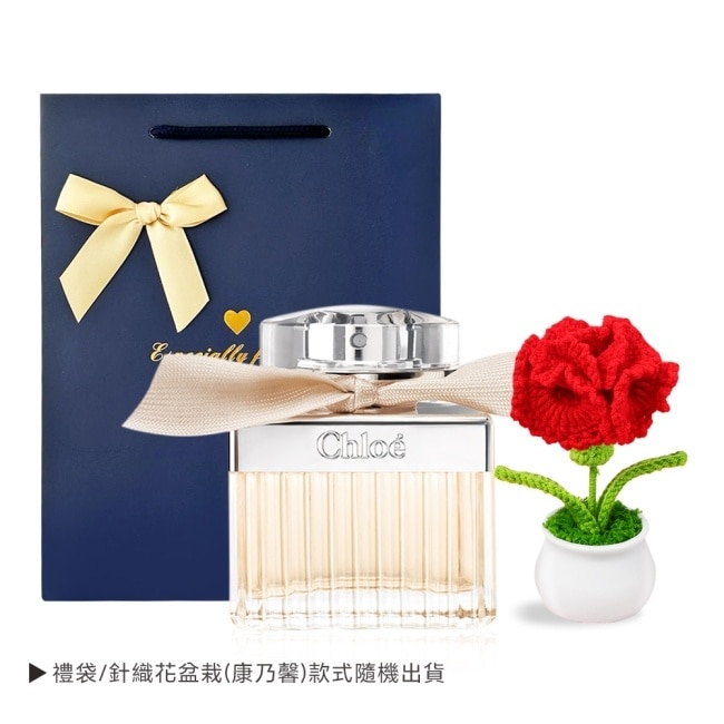 Chloe’ 同名女性淡香精暖心組[50ml+提袋+康乃馨針織花]-專櫃公司貨