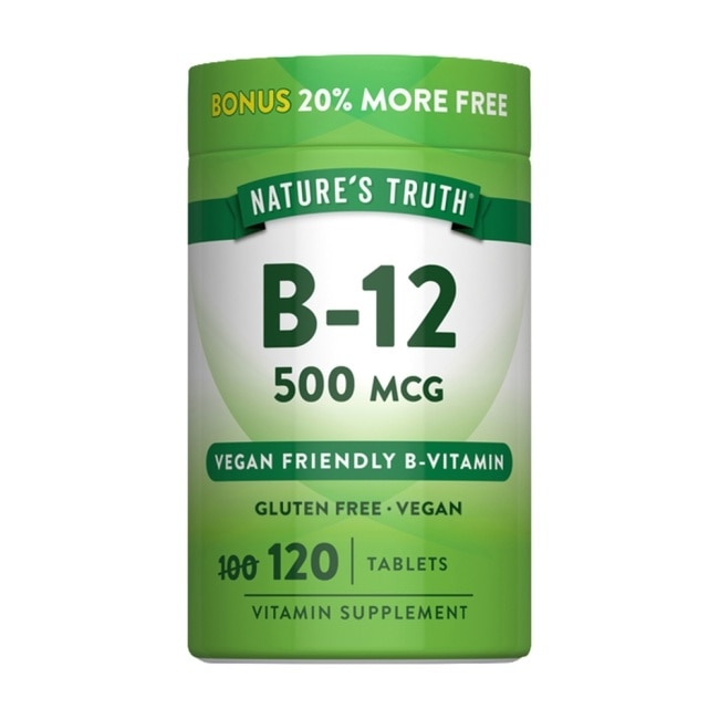 綠萃淨 維生素B12 500mcg複方錠(120錠/瓶) image