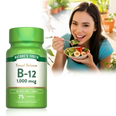 Nature`s Truth綠萃淨 綠萃淨 緩釋型維生素B12 1000mcg錠(75錠/瓶)