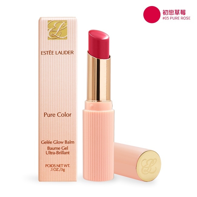 ESTEE LAUDER 雅詩蘭黛 水啵啵琉璃潤唇膏(3g)#05 PURE ROSE 初戀草莓