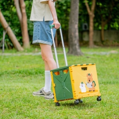 Watsons 屈臣氏 DINOTAENG 綠色足跡折疊推車