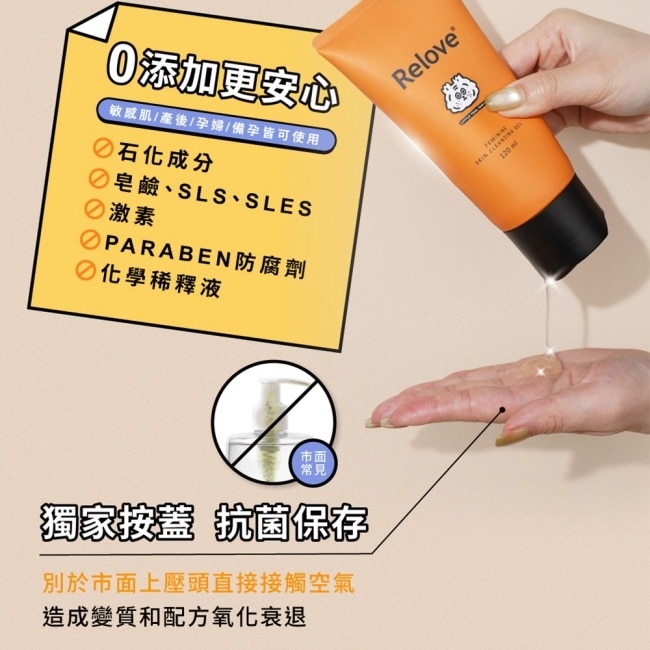 Relove虎哩洗香香私密潔淨禮盒(贈小虎便利貼+磁吸文件夾)