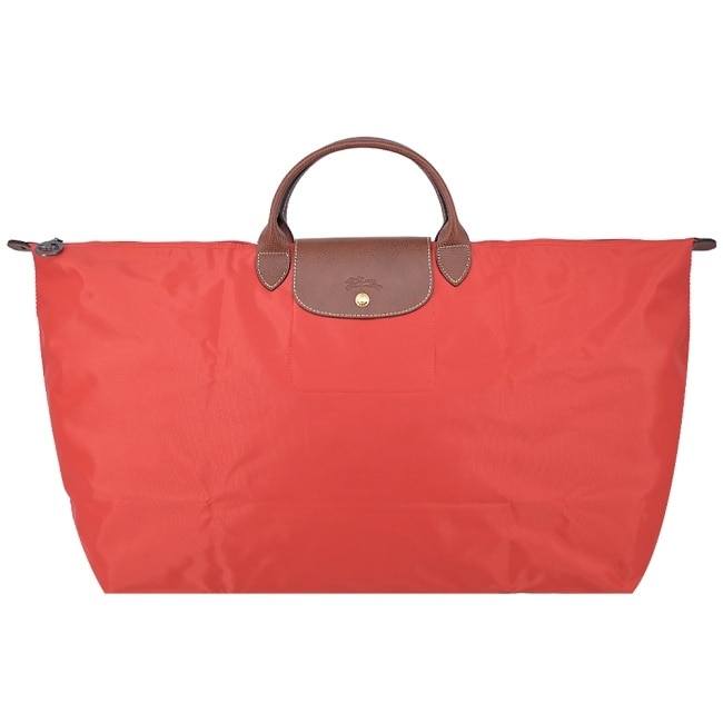 LONGCHAMP LE PLIAGE系列摺疊旅行袋(中/番茄紅)1625-089-P94