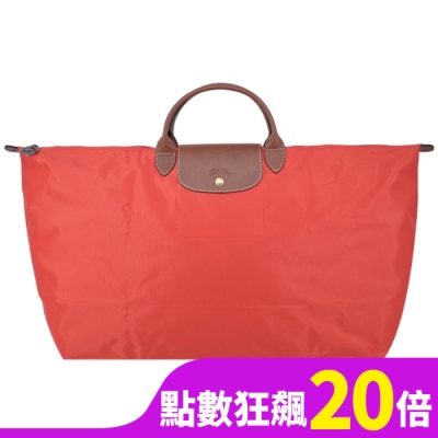 LONGCHAMP LONGCHAMP LE PLIAGE系列摺疊旅行袋(中/番茄紅)1625-089-P94
