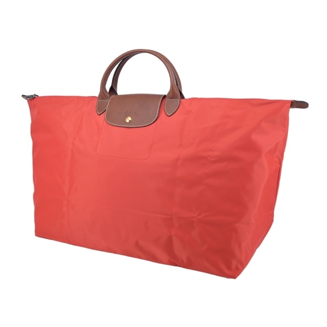 LONGCHAMP LE PLIAGE系列摺疊旅行袋(中/番茄紅)1625-089-P94