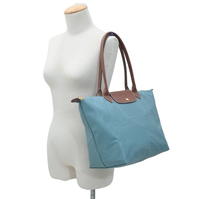 LONGCHAMP LE PLIAGE系列肩背水餃包(大/尤加利綠)1899-089-P93