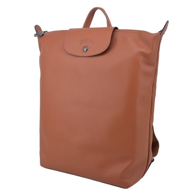 LONGCHAMP LE PLIAGE XTRA系列牛皮後背包(中/白蘭地酒)10287-987-504