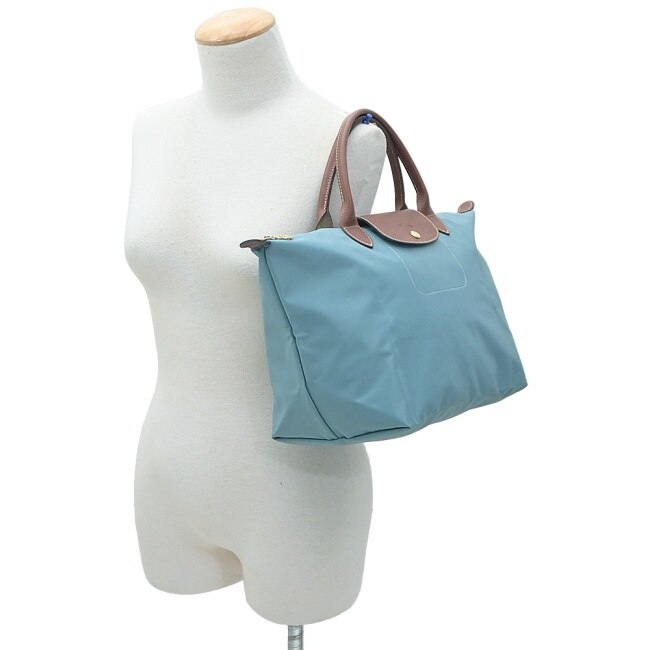 LONGCHAMP LE PLIAGE系列手提水餃包(中/尤加利綠)1623-089-P93