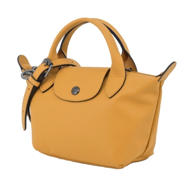 LONGCHAMP LE PLIAGE XTRA系列牛皮兩用水餃包(迷你/蜜糖)1500-987-117