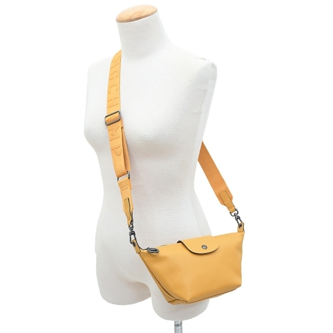 LONGCHAMP LE PLIAGE XTRA系列牛皮斜背包(迷你/蜜糖)10212-987-117