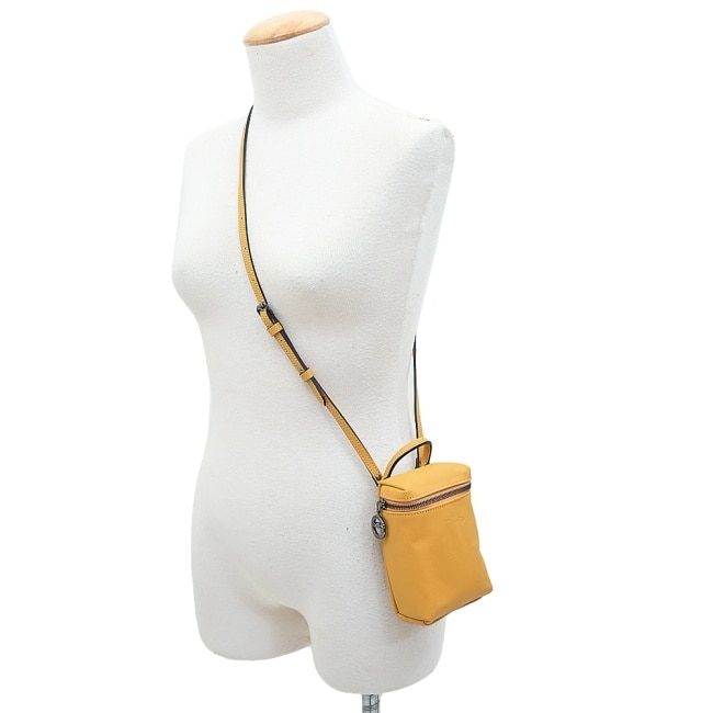 LONGCHAMP LE PLIAGE XTRA系列牛皮直式斜背包(迷你/蜜糖)10285-987-117