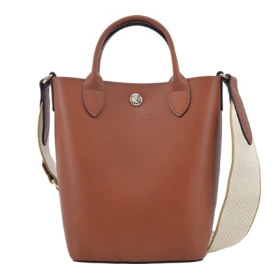 LONGCHAMP LONGCHAMP EPURE系列滑面牛皮兩用包(迷你/白蘭地酒)10269-HFY-504