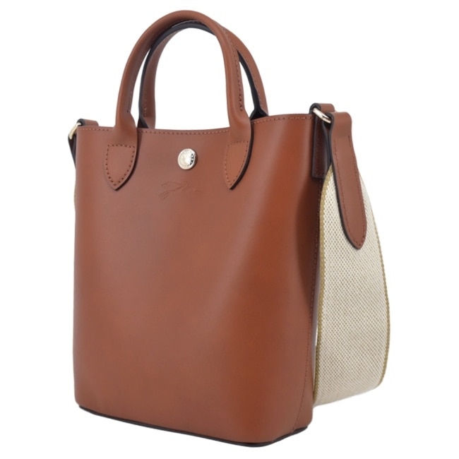 LONGCHAMP EPURE系列滑面牛皮兩用包(迷你/白蘭地酒)10269-HFY-504