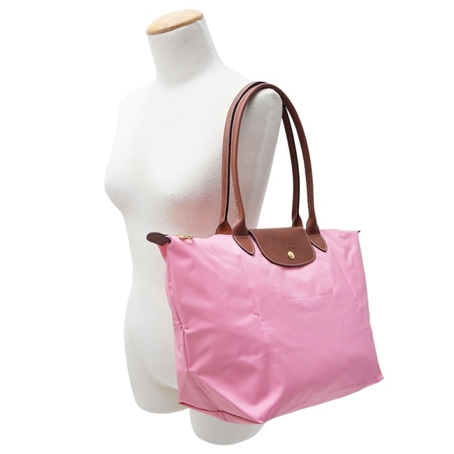 LONGCHAMP LE PLIAGE系列肩背水餃包(大/棉花糖粉)1899-089-P92
