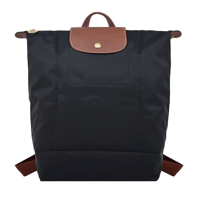 LONGCHAMP LE PLIAGE系列摺疊後背包(中/黑)10284-089-001