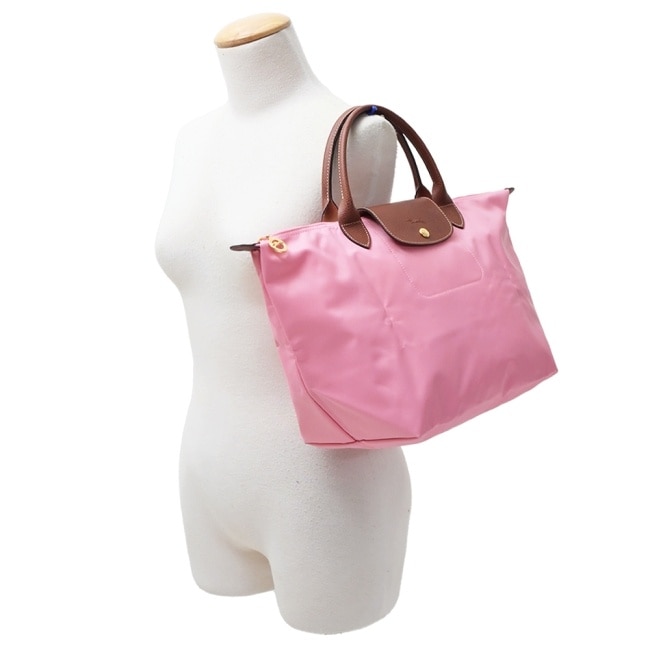 LONGCHAMP LE PLIAGE系列手提水餃包(中/棉花糖粉)1623-089-P92