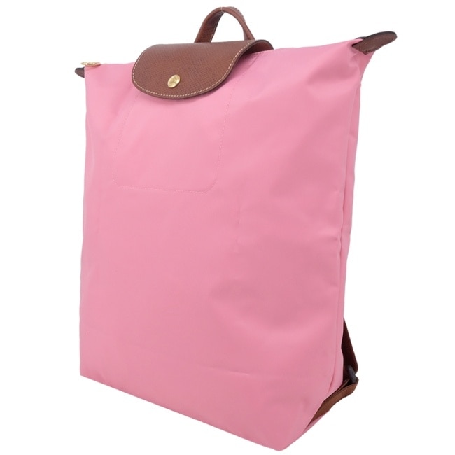 LONGCHAMP LE PLIAGE系列摺疊後背包(中/棉花糖粉)10284-089-P92