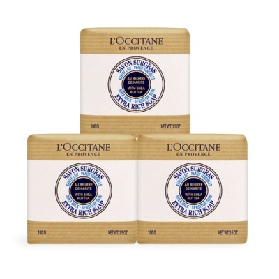 L OCCITANE L’OCCITANE 歐舒丹 乳油木牛奶皂(100g)X3-國際航空版