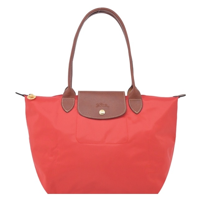 LONGCHAMP LE PLIAGE系列肩背水餃包(中/番茄紅)2605-089-P94