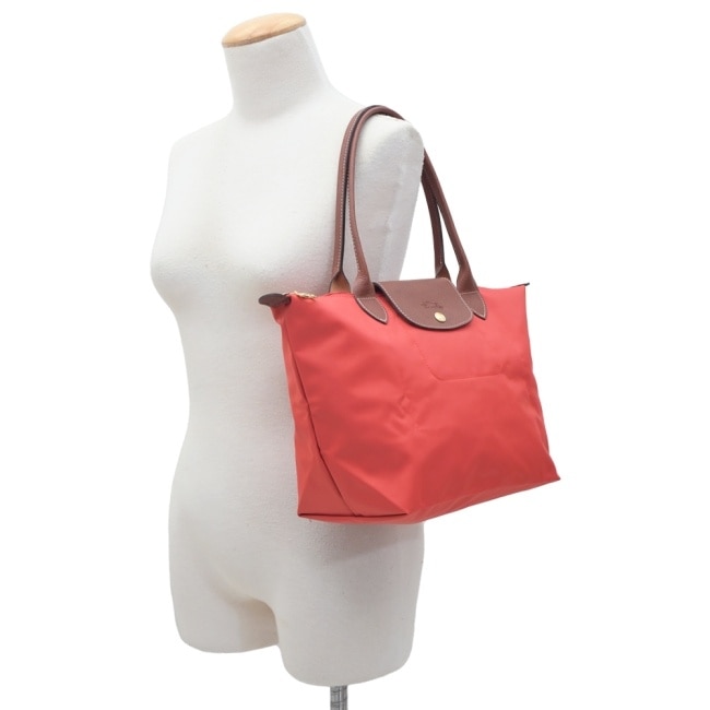 LONGCHAMP LE PLIAGE系列肩背水餃包(中/番茄紅)2605-089-P94