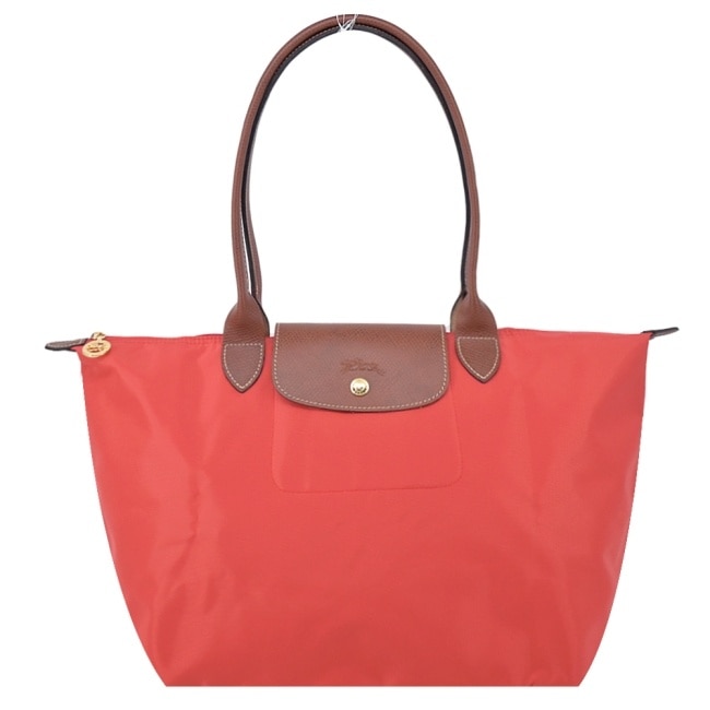 LONGCHAMP LE PLIAGE系列肩背水餃包(大/番茄紅)1899-089-P94