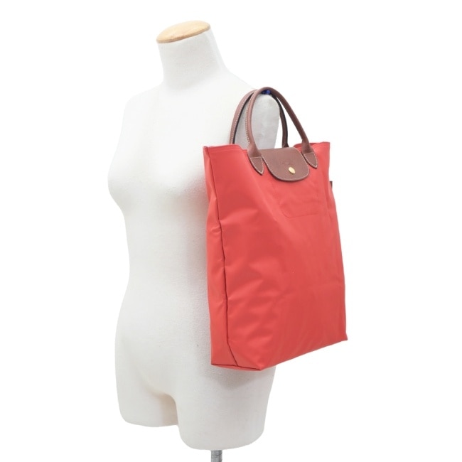 LONGCHAMP LE PLIAGE系列手提包(中/番茄紅)10168-089-P94