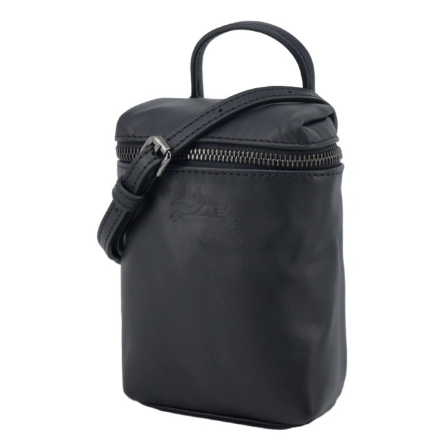 LONGCHAMP LE PLIAGE XTRA系列牛皮直式斜背包(迷你/黑)10285-987-001