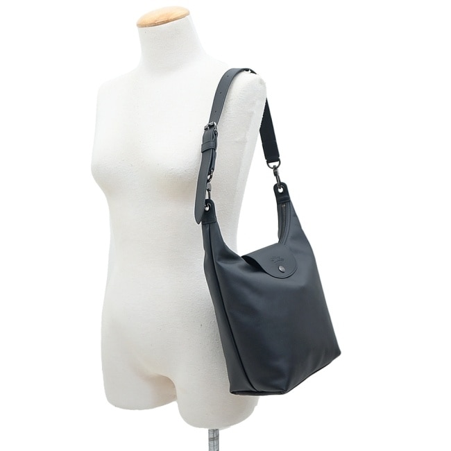 LONGCHAMP LE PLIAGE XTRA系列牛皮肩揹包(中/黑)10286-987-001