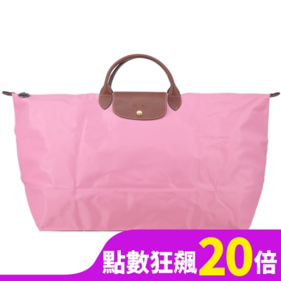 LONGCHAMP LONGCHAMP LE PLIAGE系列摺疊旅行袋(中/棉花糖粉)1625-089-P92
