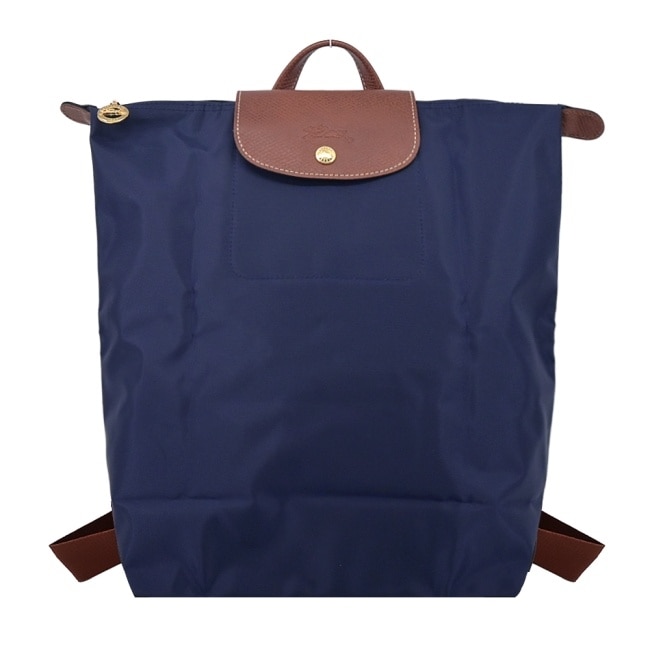 LONGCHAMP LE PLIAGE系列摺疊後背包(中/海軍藍)10284-089-P68