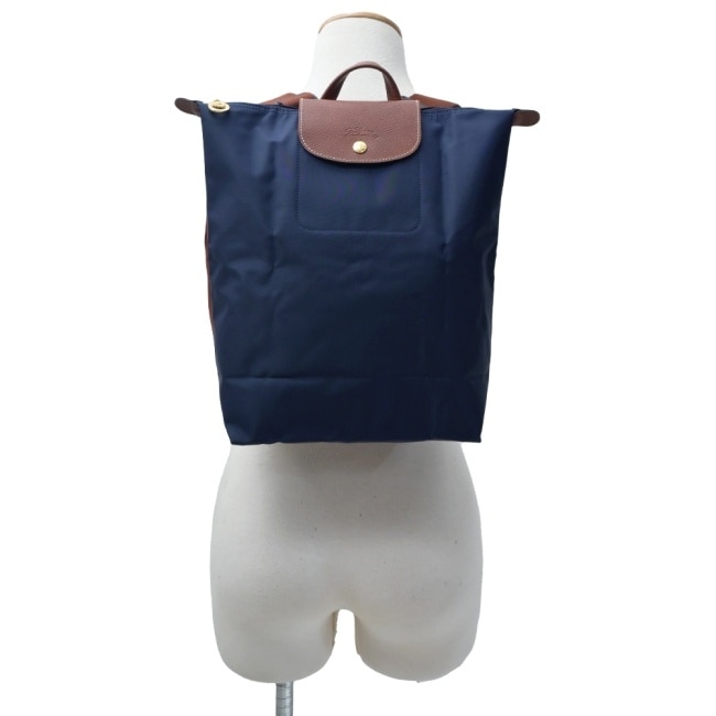 LONGCHAMP LE PLIAGE系列摺疊後背包(中/海軍藍)10284-089-P68
