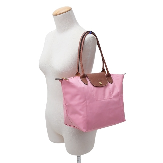 LONGCHAMP LE PLIAGE系列肩背水餃包(中/棉花糖粉)2605-089-P92