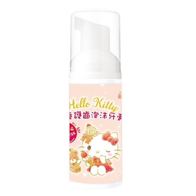 優樂-Hello Kitty兒童護齒泡沫牙膏50ml(草莓冰淇淋)