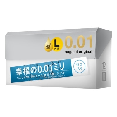 SAGAMI 相模元祖 0.01 大碼極潤裝 PU 保險套 12 入