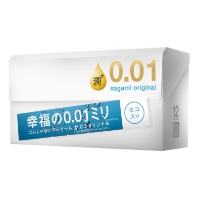 SAGAMI 相模元祖 0.01 極潤裝 PU 保險套 12 入