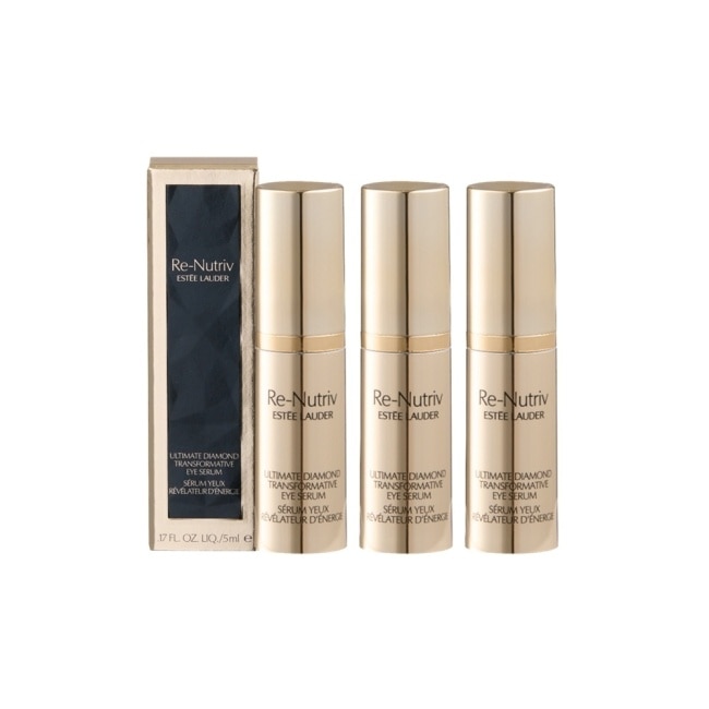 【ESTEE LAUDER 雅詩蘭黛】白金級黑鑽松露奇蹟修護亮眼精萃5ml*3 公司貨