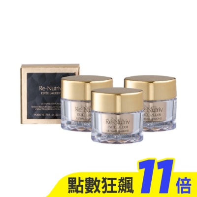 ESTEE LAUDER 雅詩蘭黛 【ESTEE LAUDER 雅詩蘭黛】白金級黑鑽松露逆時眼霜5ml*3 公司貨
