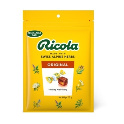 RICOLA利口樂 利口樂瑞士草本喉糖70g-原味