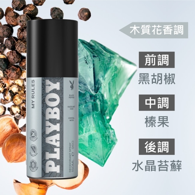 PLAYBOY 唯我獨尊男性體香噴霧 150ml