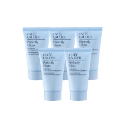 ESTEE LAUDER 雅詩蘭黛 【ESTEE LAUDER 雅詩蘭黛】細緻煥采雙效淨化潔面乳30ml*5 公司貨(洗面乳)