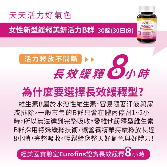 LOVITA 愛維他 女性緩釋B群守護健康超值禮盒(女B*3+礦*1)