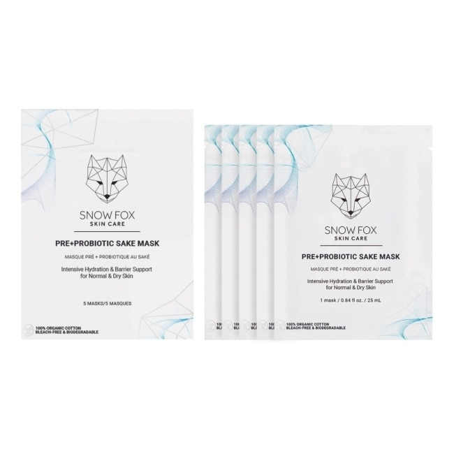 Snow Fox 日本清酒益生菌面膜 (5入