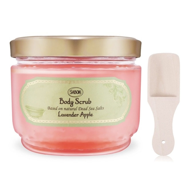 SABON 香蘋薰衣草身體磨砂膏(600g)-新版+歐沛媞 木勺-國際航空版
