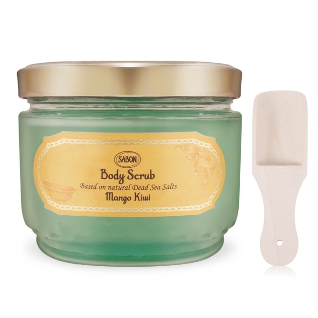 SABON 香芒奇異果身體磨砂膏(600g)-新版+歐沛媞 木勺-國際航空版