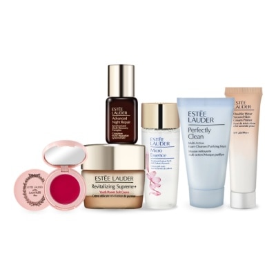 ESTEE LAUDER 雅詩蘭黛 ESTEE LAUDER 雅詩蘭黛 全能妝前保養組[潔面乳+原生露+特潤+膠原霜+乖乖乳+潤唇膏]-專櫃公司貨