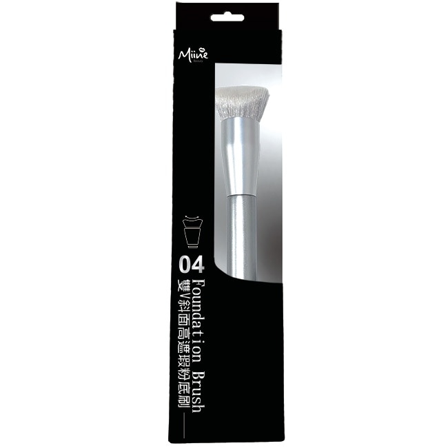 Miine 銀璨匠藝系列刷具-雙V斜面高遮瑕粉底刷