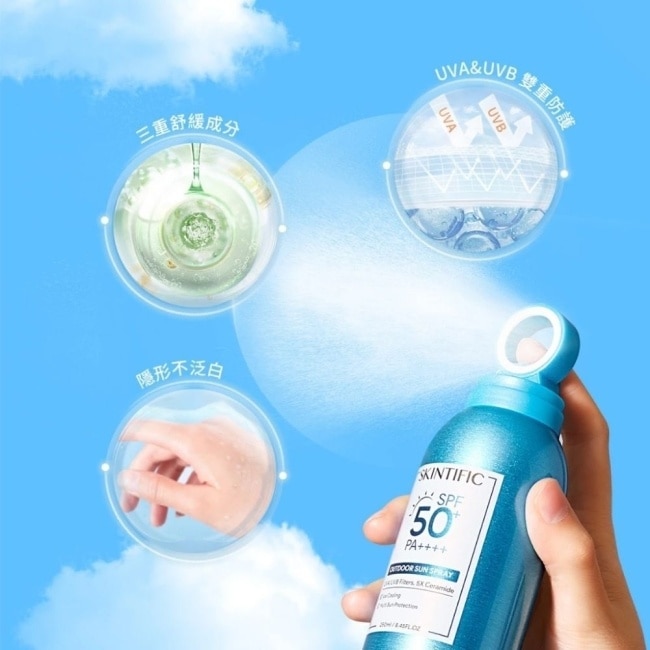 SKINTIFIC戶外防曬噴霧250ml image